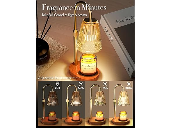 Gold Candle Warmer Lamp
