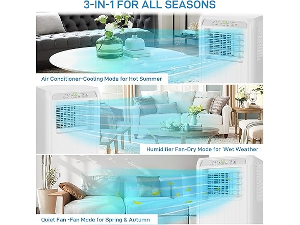 Vossfamul 10000 BTU Portable AC with Remote