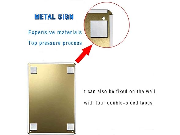 KSFEITING Street sign warning plaque Metal Tin 