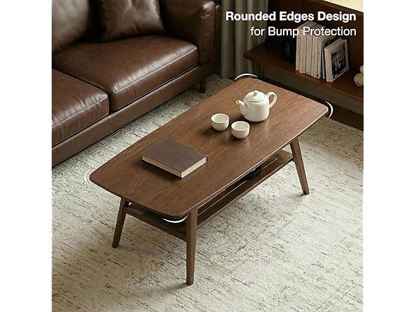 Bamskov Bamskov Mid Century Modern Coffee Table: