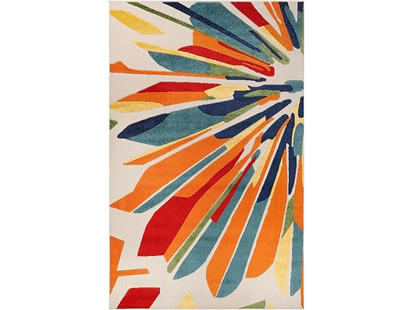 Superior Modern Geometric Abstract Indoor Outdoor Rug
