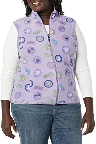 Amazon Essentials Disney | Marvel | Star Wars | Princess Women's Polar Fleece Vests, Marvel Logo, Small