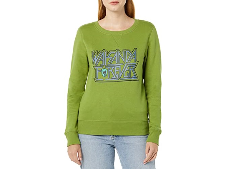 Amazon Essentials Disney Marvel Star Wars Princess Women's Fleece Crew Sweatshirts