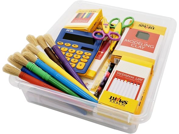 School Smart Sturdy Plastic Storage Tray
