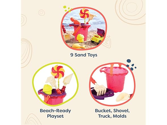 B. toys – Sands Ahoy Medium Bucket