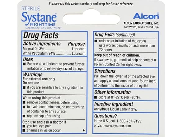 Systane Night Ointment 3.5g