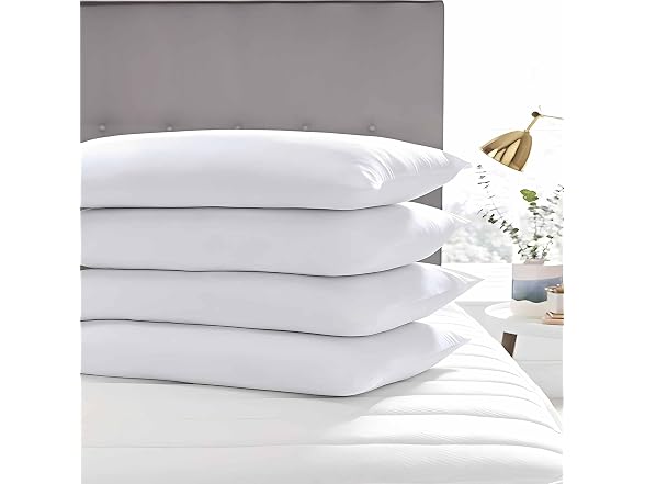 Acteb Ultra Thin Bed Pillows, 2-Pack