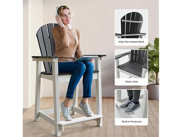 OTSUN Tall Adirondack Chair