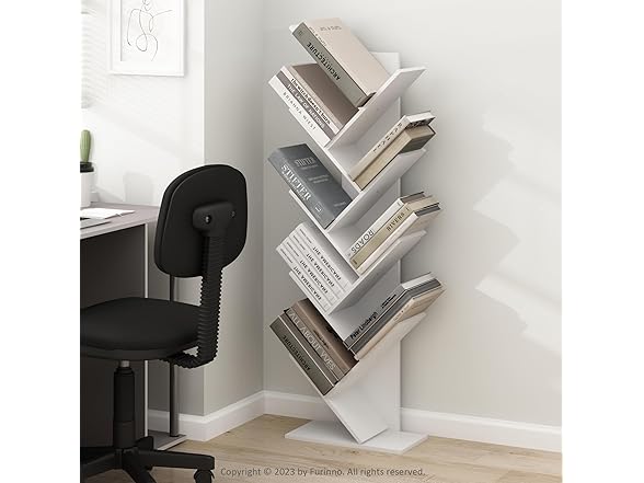Furinno Tree Bookshelf 9-Tier Floor Bookcase