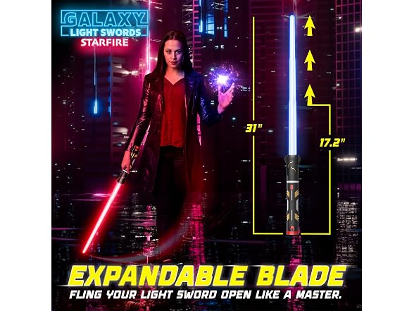 USA Toyz Starfire Galaxy Light Up Sword for Kids or Adults