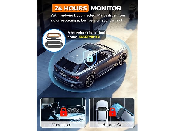 galphi 2.5K 3 Channel Dash Cam WiFi