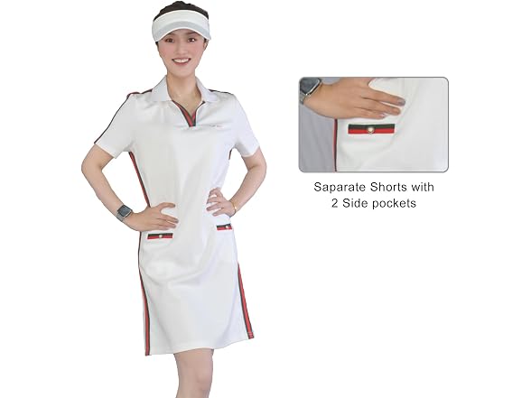 AIGE Womens Golf Tennis Dress, Short