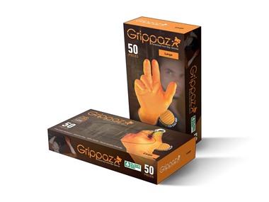 $8.99 Grippaz 50ct 6 Mil Thick 100% Nitrile Gloves dealfomo