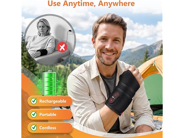 GVMSOR Cordless Heated Wrist Brace