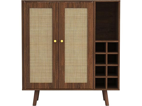 Atlantic Loft & Luv Remy Boho Mid-Century Bar Cabinet