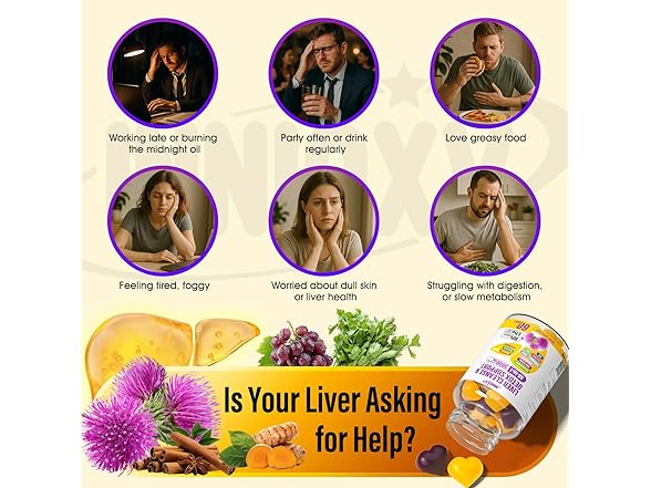 INNIOXV Liver Cleanse Detox & Repair Gummies