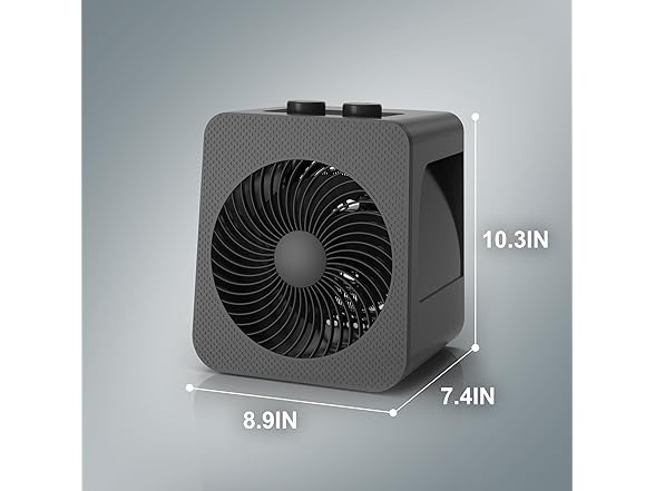 WEWARM 2-in-1 Desk Fan and Heater Combo