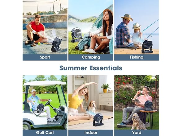 Ausic Portable Misting Camping Fan