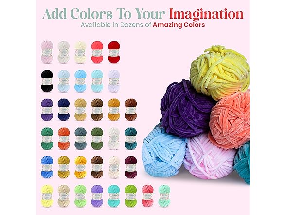 TROYARN 3 Pack Velvet Yarn