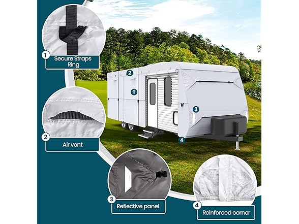 XGEAR 210D Upgraded Travel Trailer Cover
