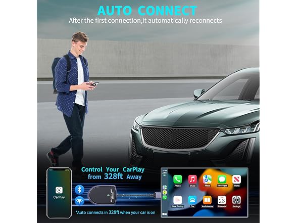 ALES Wireless CarPlay Adapter for iPhone