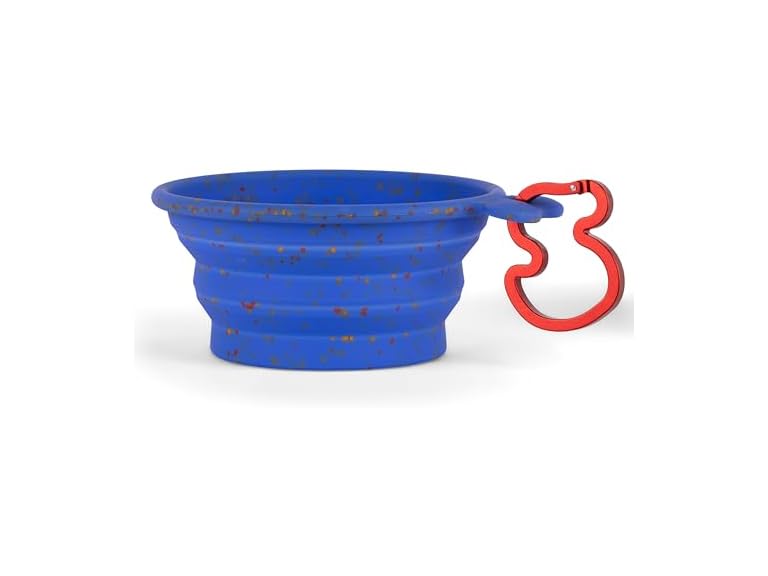 The Dodo The Dodo Collapsible Dog Bowl, Blue; Tra