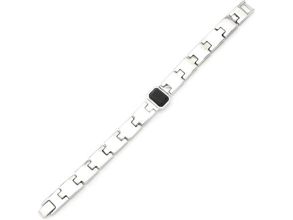 Steve Madden Women's Stone Gem Watch Chain Bracele