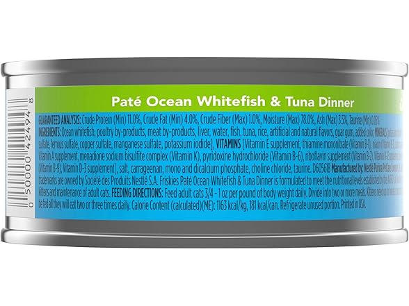 Friskies Classic Pate Canned Cat Food, 0.39 lb