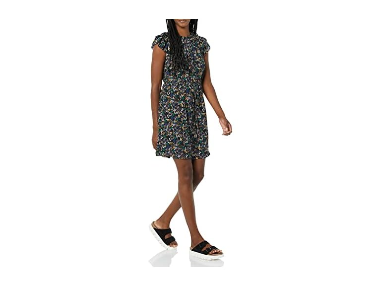 Black, Ditsy Floral