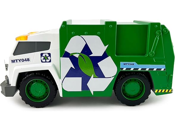 Mighty Fleet Power Movers 15" Interactive Garbage Truck Toy