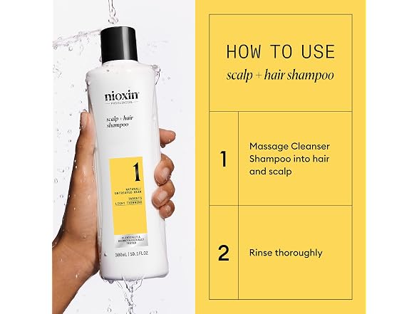 Nioxin System 1 Cleanser Shampoo, 10.1 oz