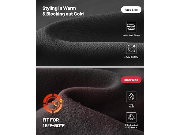 G4Free Women (L) Wide Leg Sweatpants Lined Fleece