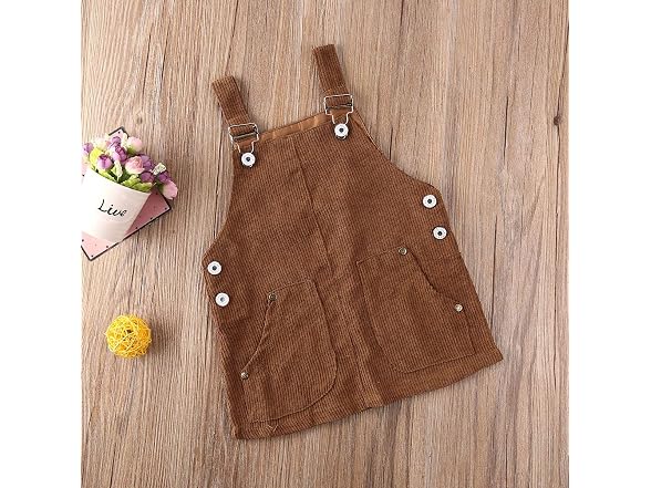 Mubineo Toddler (4T) Baby Girl Corduroy Kids Bib