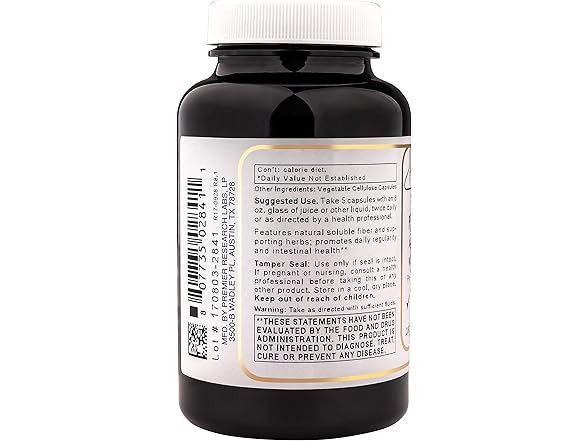 Premier Psyllium Fiber Cleanse,180 Capsules