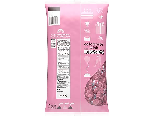 Hersheys KISSES Milk Choc Bulk Bag 60oz