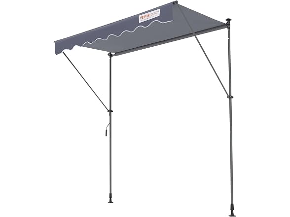 Manual Retractable Awning, 118" Outdoor