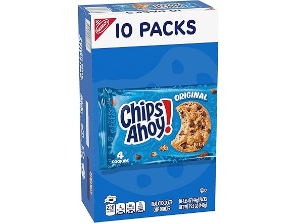 10PK CHIPS AHOY! Original Chocolate Chip Cookies