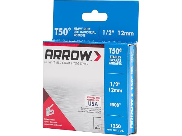 Arrow 508 Heavy Duty T50 1/2" Staples