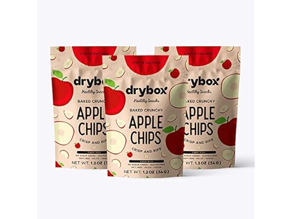 (6 Pack) Drybox Apple Chips No Sugar Added