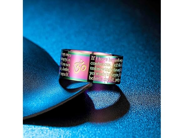 GOHERO Mens Cool Wedding Band (9) Black