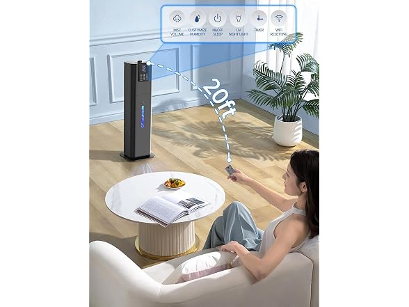 Hiswelle 8L Smart Top Fill Humidifier