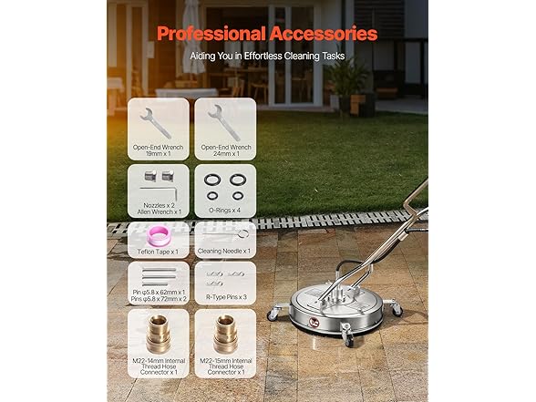 VEVOR Pressure Washer Surface Cleaner, 20in