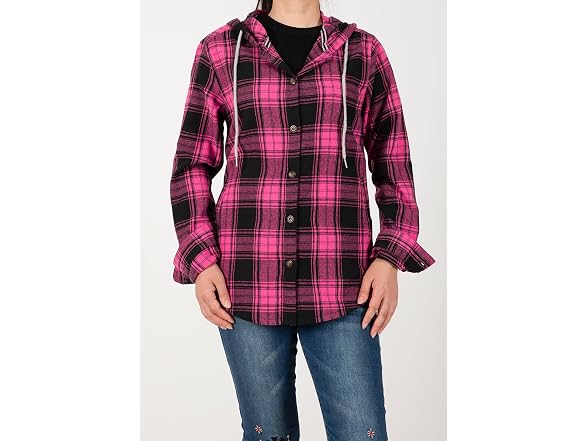 Zenthace Women (XXL) Hooded Flannel Jacket