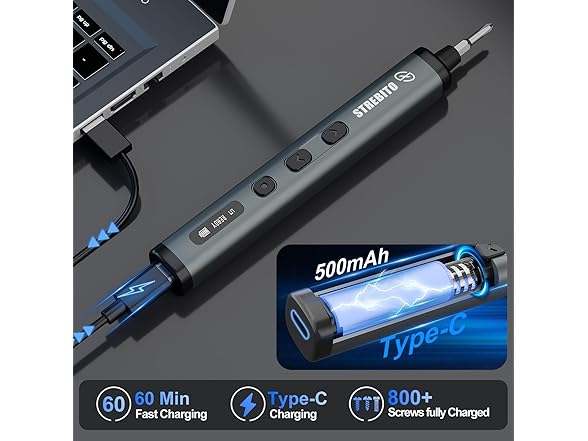 STREBITO Mini Electric Screwdriver
