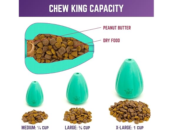 Chew King Premium Treat Dog Toy, XL