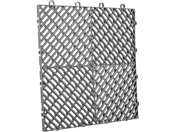 Interlocking Tile 55PCS Grey, Drainage Tiles 12"