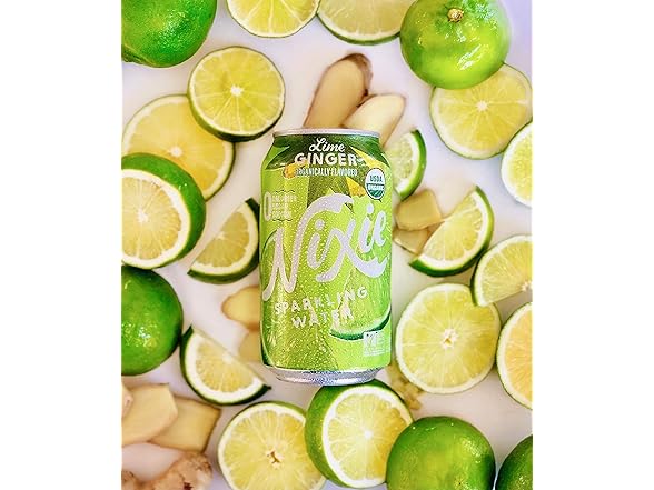 Nixie Sparkling Water, Lime Ginger | 12  oz.