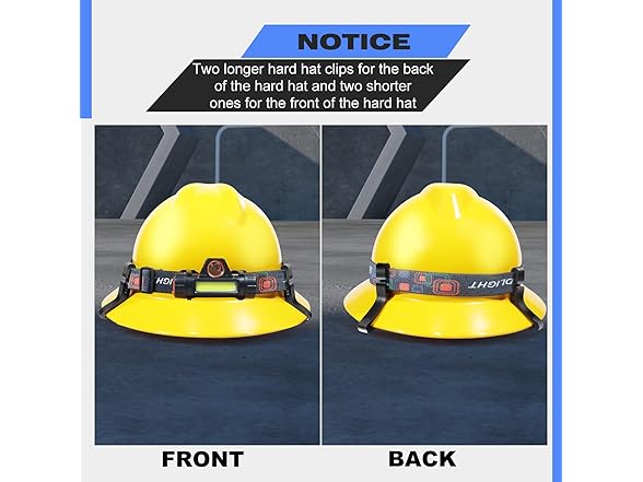 12 Pack Hard Hat Light Clips