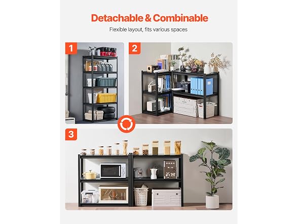 Storage Shelves, 2000 lbs, 18" D x 36" W x 72" H