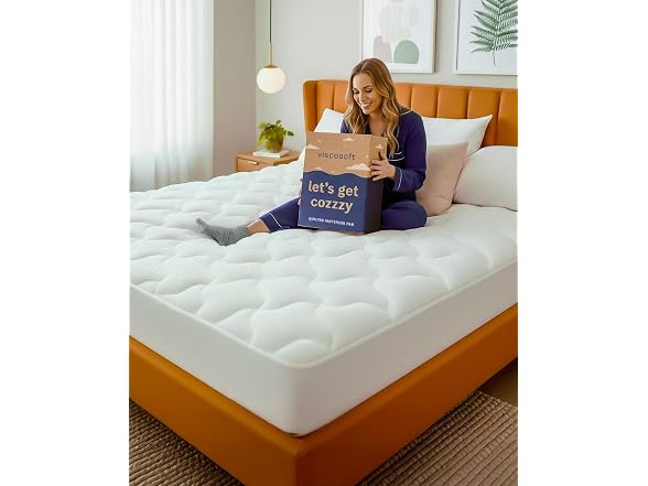 ViscoSoft Copper Mattress Topper Pad Mattress